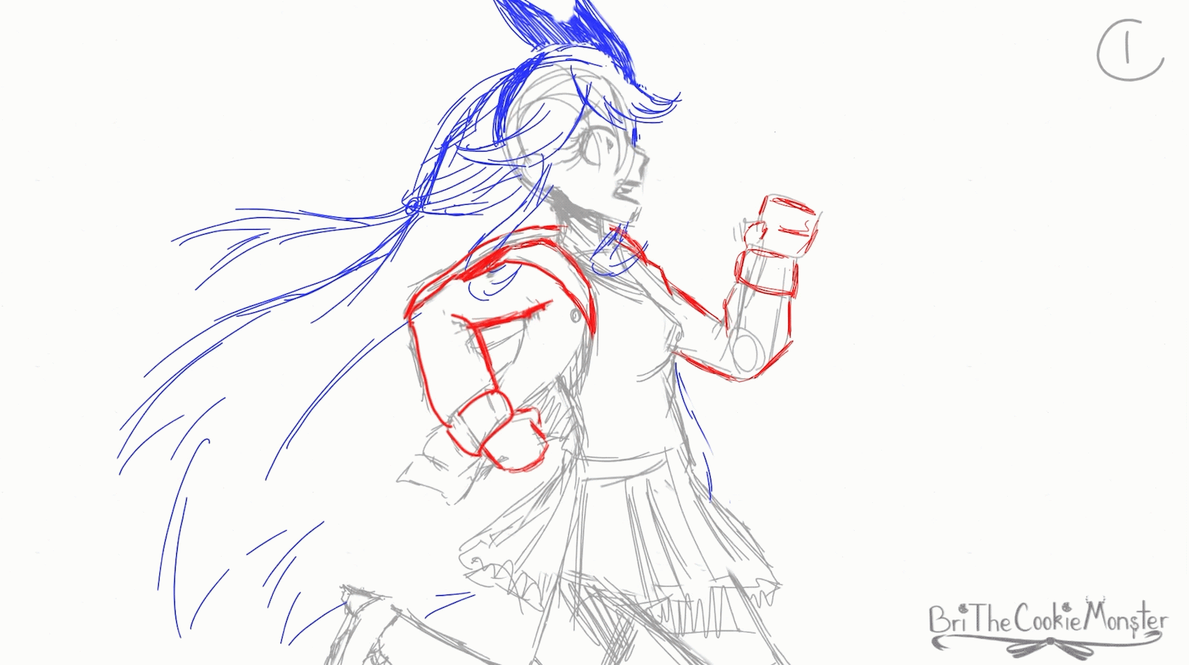 Weeby Running [Rough Animation]
